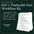 GLP-1 Telehealth Visit Workflow Kit | Medical Weight Loss Clinic (Digital Download)