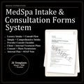 MedSpa Client Intake Forms System | Consultation, Treatment Plan, SOAP Note (Digital Download)