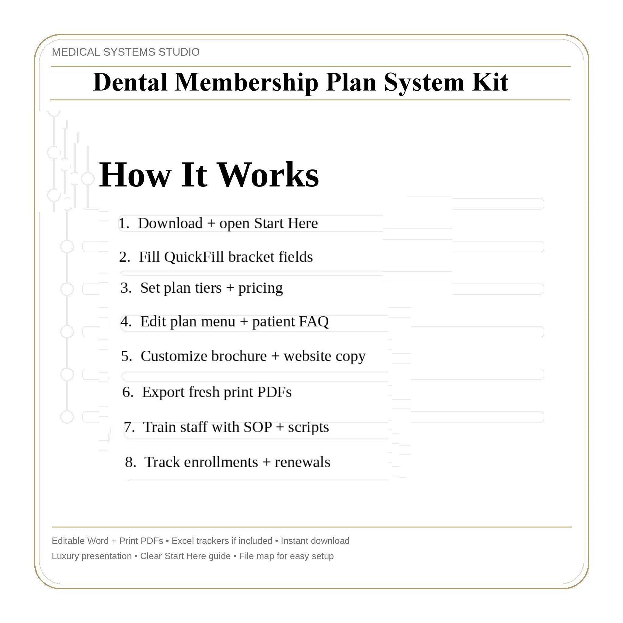 Dental Membership Plan System Kit | In-Office Savings (Digital Download)