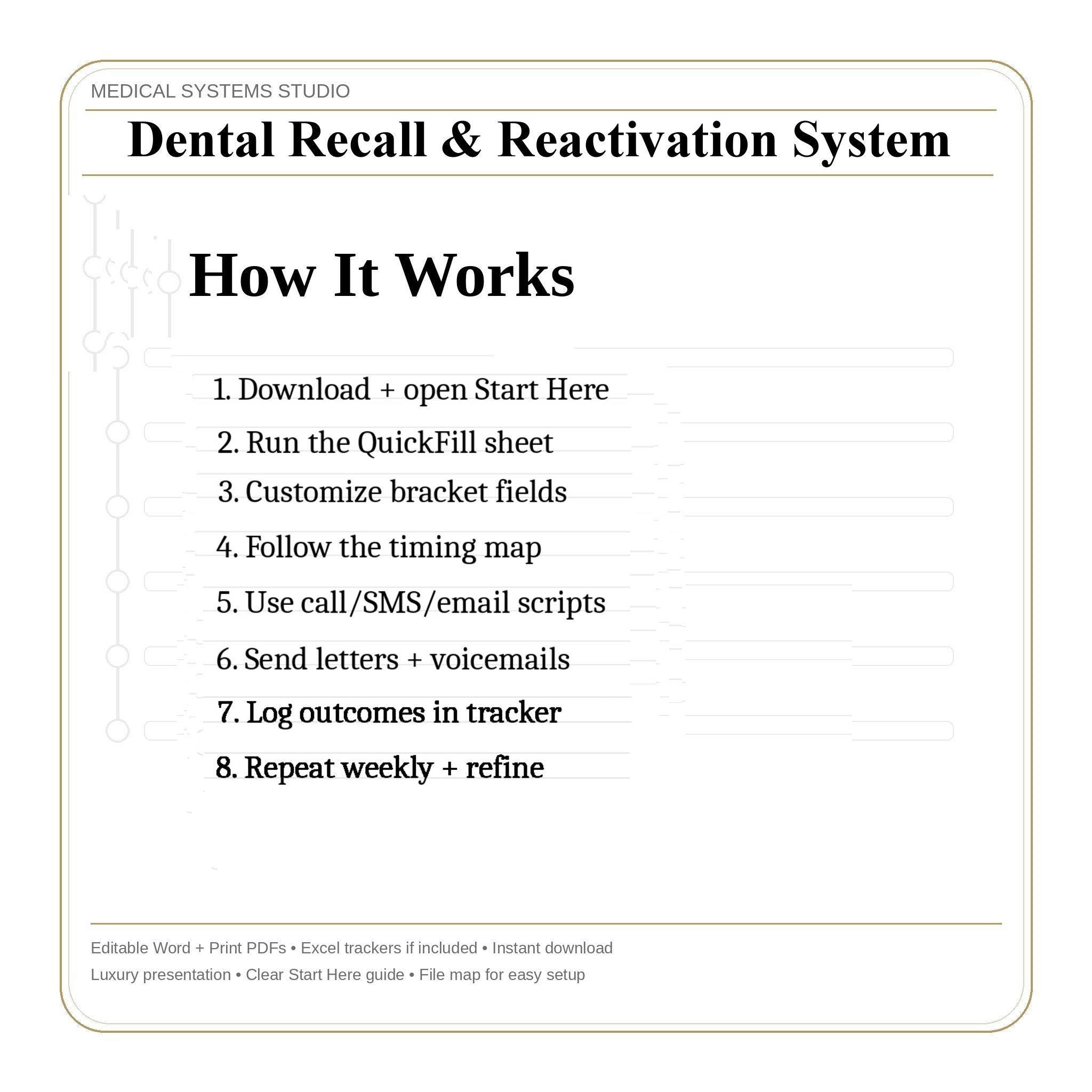 Dental Recall & Reactivation System | Patient Communication Templates (Digital Download)