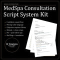 MedSpa Consultation Script System | Clinic Forms, Objection Handling (Digital Download)