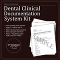 Dental Clinical Documentation System | Implant & Cosmetic Templates (Digital Download)