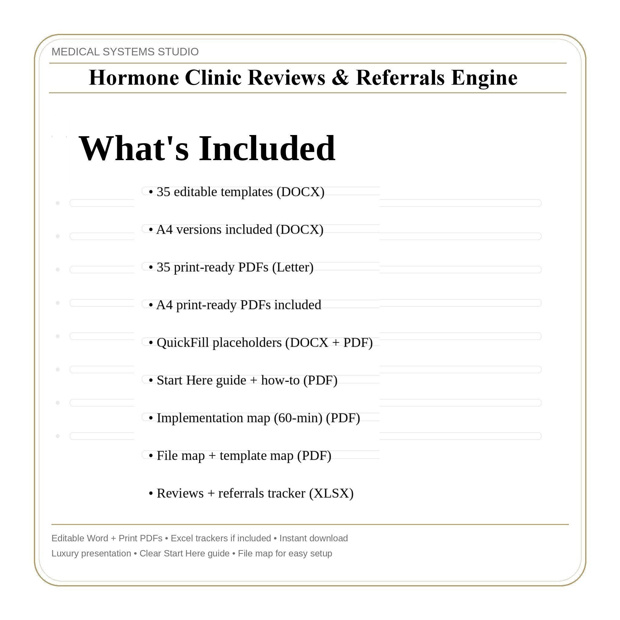 Hormone Clinic Reviews & Referrals Engine | TRT HRT BHRT Reviews qr sign, Scripts (Digital Download)