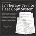 IV Therapy Service Page Copy System | 13 SEO Templates, Word/PDF/Tracker (Digital Download)