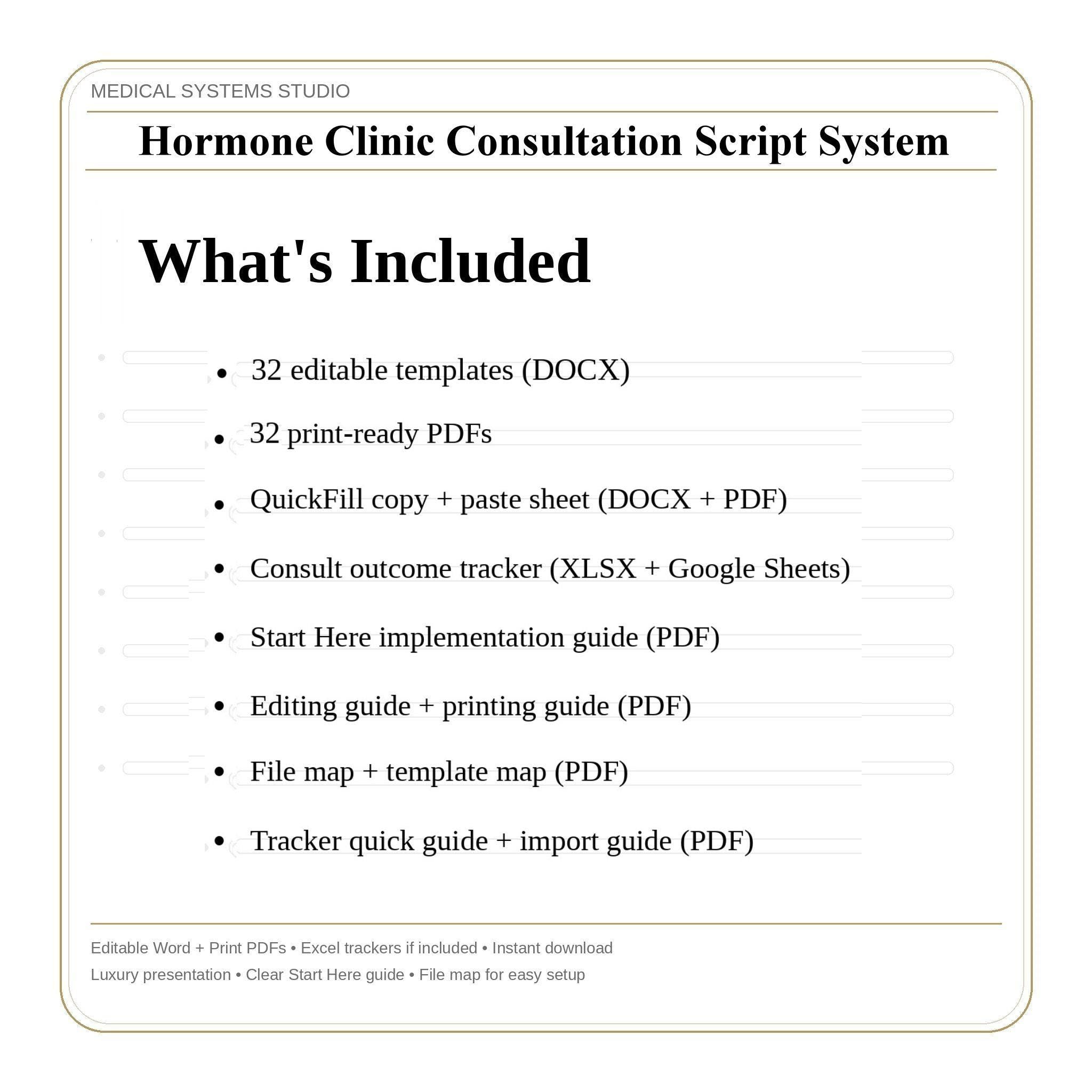 Hormone Clinic Consultation Script System | TRT HRT BHRT | Booking, Lab, Objection, Pricing, Follow-Up Tracker