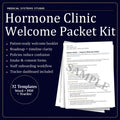 Hormone Clinic Welcome Packet Kit | TRT HRT BHRT Program Roadmap, Policies (Word/PDF/Tracker)