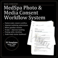 MedSpa Photo & Media Consent Form | Clinic Workflow System (Digital Download)