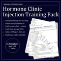 Hormone Clinic Injection Training Pack | TRT/HRT/BHRT | SOP, Competency, Storage/Supplies (Digital Download)