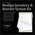 MedSpa Inventory System | Excel Tracker, Reorder Calculator (Digital Download)