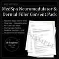 MedSpa Injectables Consent Forms | Botox, Dermal Filler (Digital Download)