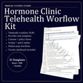Hormone Clinic Telehealth Workflow Kit | TRT HRT BHRT Forms (Digital Download)