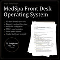MedSpa Front Desk Operating System | SOP, Scripts, & Excel Trackers (Digital Download)