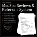 MedSpa Reviews & Referrals System | QR Code Signage, SMS Scripts (Word, PDF, Excel) (Digital Download)