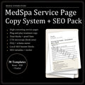 MedSpa Service Page Copy System | SEO & Treatment Templates (Digital Download)