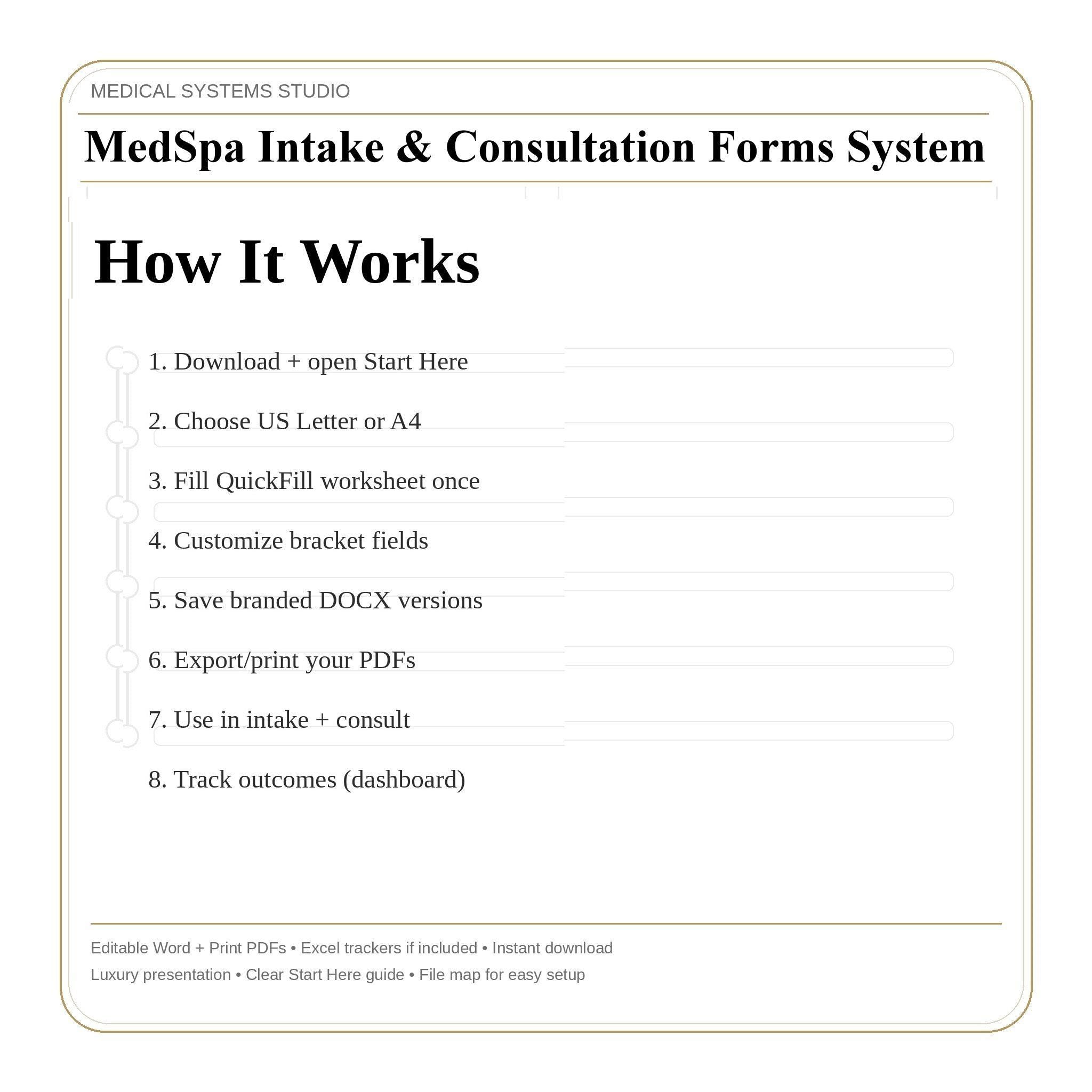 MedSpa Client Intake Forms System | Consultation, Treatment Plan, SOAP Note (Digital Download)