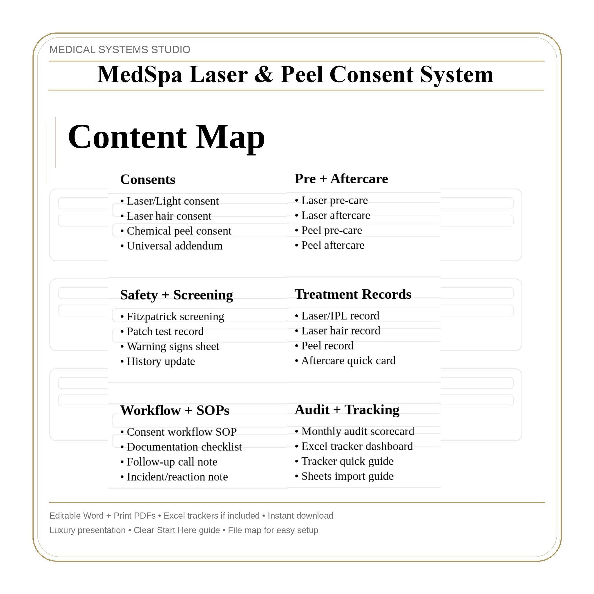 MedSpa Laser & Chemical Peel Consent Forms | Clinic Templates (Digital Download)