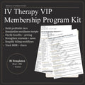 IV Therapy VIP Membership Program Kit | Tiered Subscription, Terms, Enrollment, Pricing (Word/PDF/Excel)
