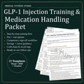 GLP-1 Injection Training & Medication Handling Packet | Semaglutide/Tirzepatide Patient Education (Digital Download)