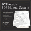 IV Therapy SOP Manual System | Clinic Procedures, Forms Word/PDF/Tracker (Digital Download)